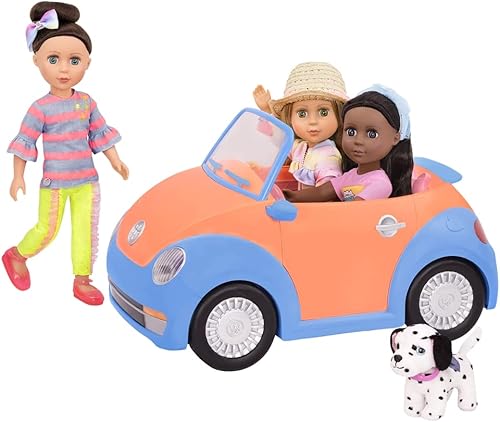 Miniatura 3 de Glitter Girls Accesorios para muñecas de 14 pulgadas  Coche convertible  Juguetes, ropa y accesorios para niñas de 3  años  Viejos y mayores, azul,