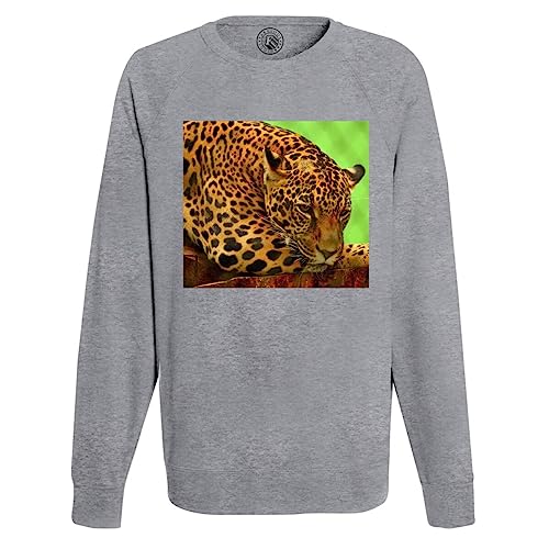 Sweatshirt homme léopard sauvage en coton confortable pour un style décontracté au quotidien