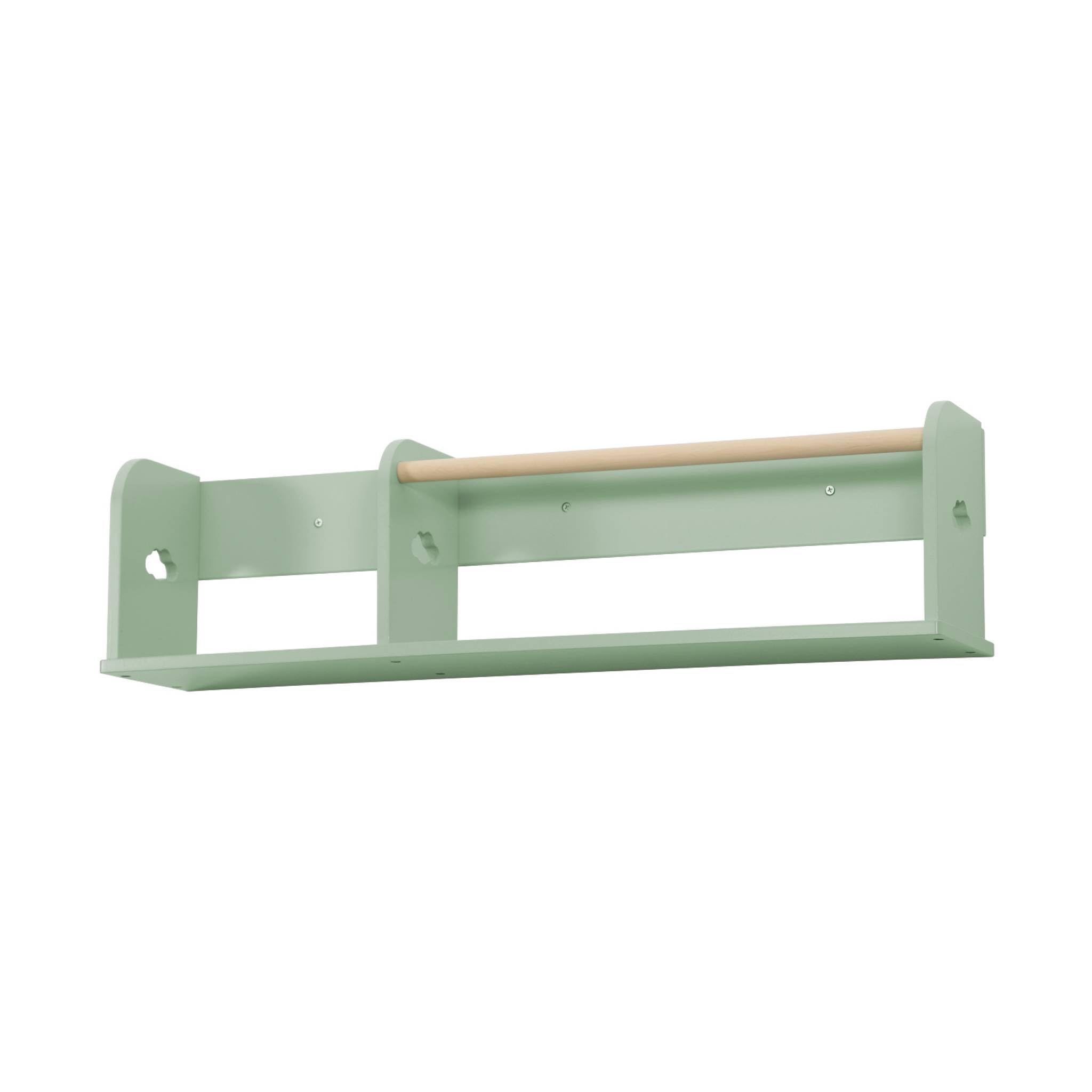 Sweeek Estantería de pared Nephos 80cm para dormitorio infantil 80x16.5x21 cm Verde