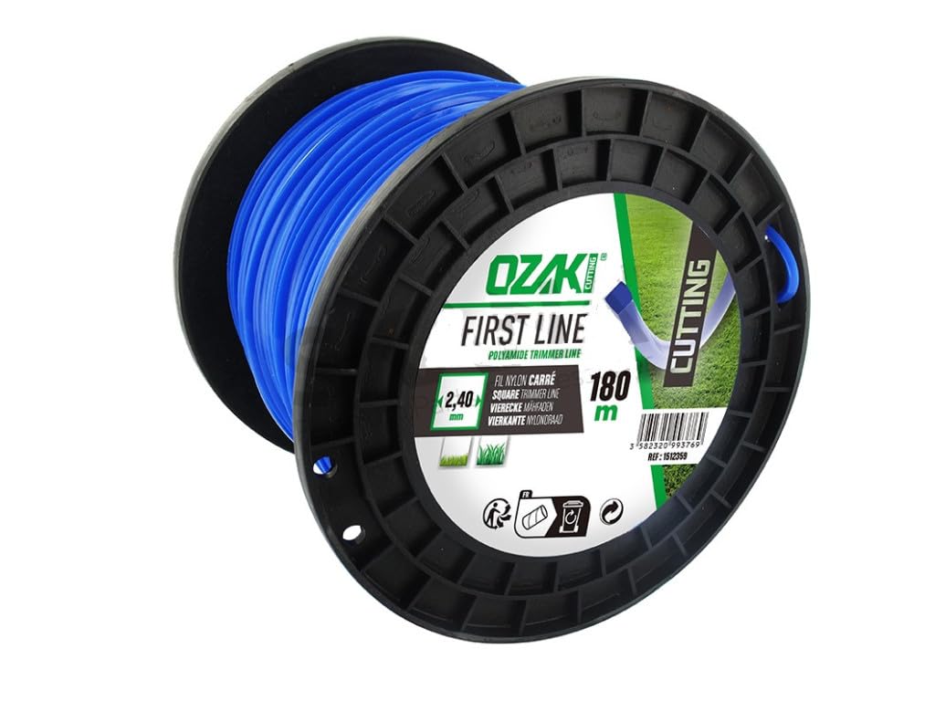 Filo in nylon da 2,4 mm - 260 m/4 bordi/bobina