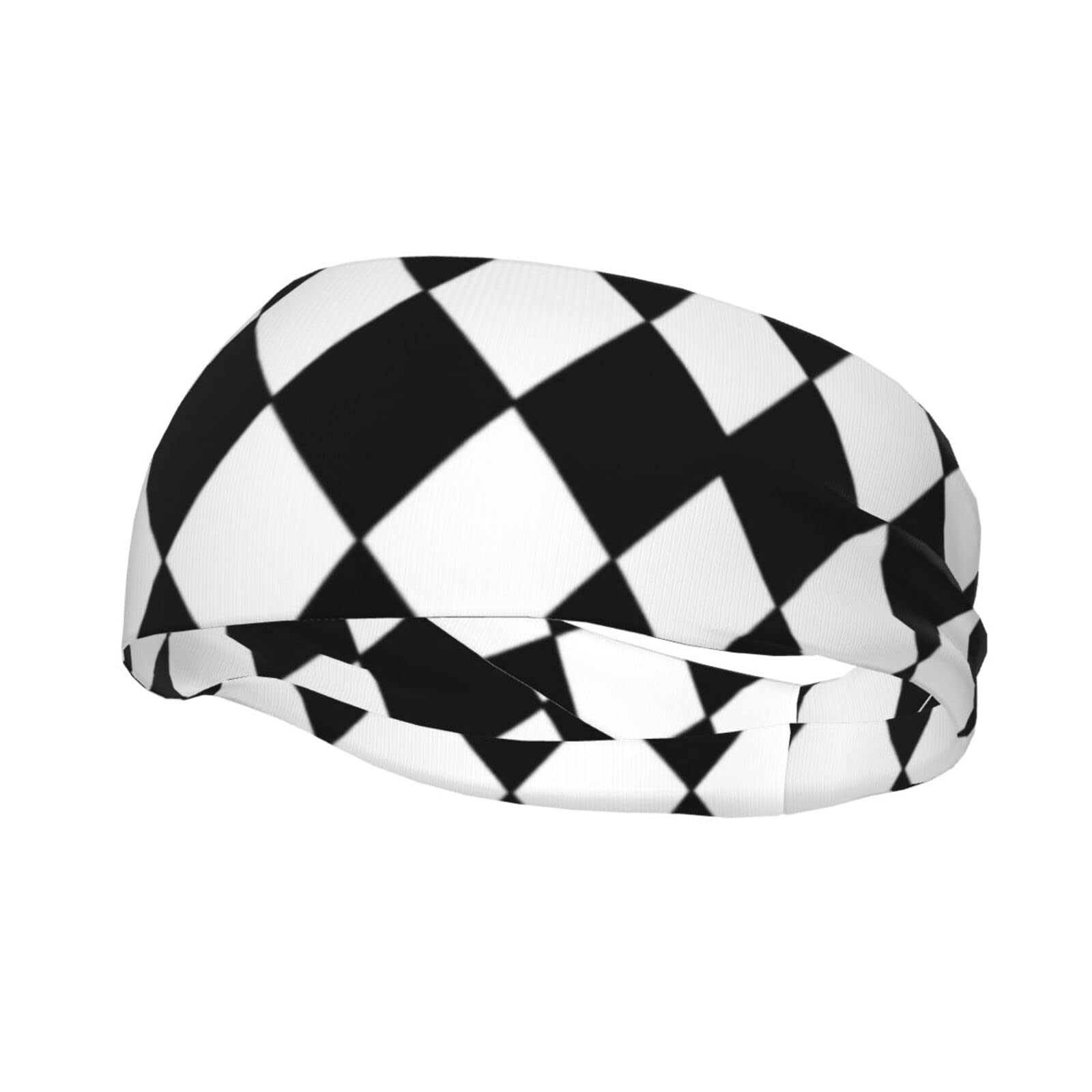 Harlequin Pattern Sports Headbands Lightweight Hairband Stretchy Moisture Wicking Workout Sweatbands for Men Women