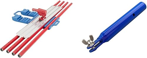 Bull Float - Flotador de hormigón de magnesio, herramienta de flotador de hormigón de extremo redondo de 48 x 8 pulgadas, herramienta de cemento y