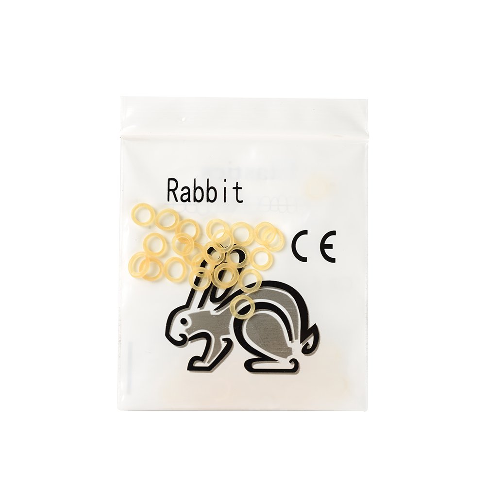 5 Pack Yellow - Orthodontic Elastic -for Braces - Dental Rubber Bands (3/16", 3.5 oz)