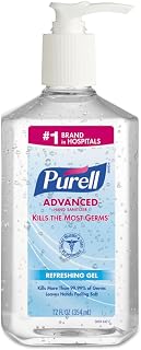 PURELL 3659-12 Advanced Instant Hand Sanitizer, 12-Oz. Pump Bottle