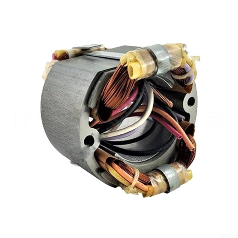 Bobina del campo dello statore 528179-0 625163-0 per utensili elettrici TW0350, parte di riparazione del motore del metallo compatibile con componente dell'armatura del trapano elettrico Finitura