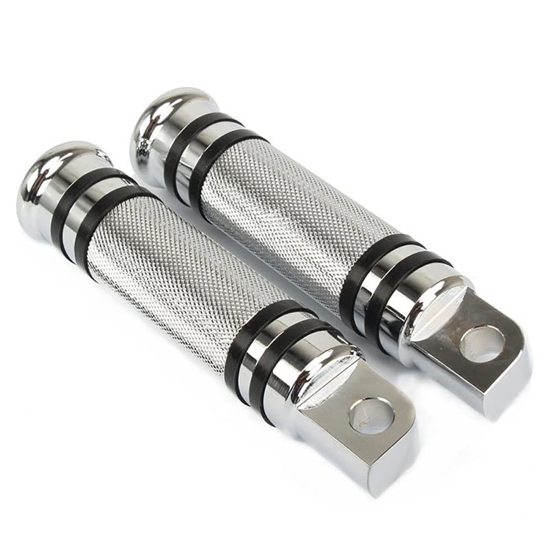 Repose-pieds chromés moto 1-1 1/4 fixation barre protection moteur chopper bobber support