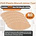 Yudylg 50 Pack PVC Plastic Biscuit Joiner Tool #20, Wood Color Joiner Biscuits for Connecting PVC Decorative Panels, Woodworking, Biscuit Connector for Furniture Frames, Door Frames, Countertop Joiner