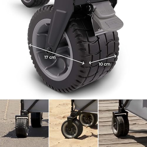 Chariot de transport pliable Kinderkraft Rollster bleu 130L