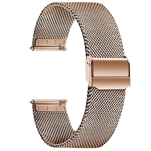 �X�e�����X�X�`�[�����b�V���E�H�b�`�o���h�A�N�C�b�N�����[�X�X�g���b�v�A�����Y�A���f�B�[�X�p�A10mm�A12mm�A14mm�A16mm�A18mm�A20mm�A22mm(Rose gold,10mm)