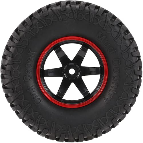 Miniatura 6 de Goolsky 4 piezas AUSTAR ax-3020 C 1.9 pulgadas Escala 110 neumáticos con llanta de rueda para 110 D90 SCX10 CC01 RC Rock Crawler, Rojo