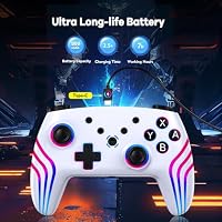 MYSTILUCK Kabelloser Pro-Controller für Switch/Switch 2/Lite/OLED/PC, Weiß – Ansicht 7