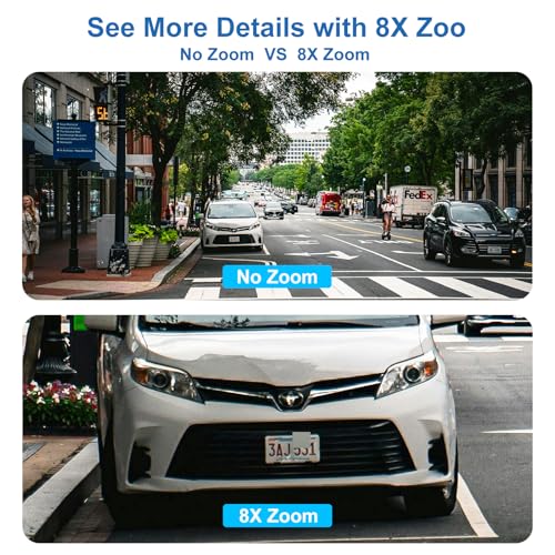 Image of Outdoor Camera Wired 3 Lens, 32GB Local Storage, 8X Hybrid Zoom, WiFi Security Cameras 24 /7 Recording, Pan /Tilt 360 View Auto Tracking, Free AI Detection, Color Night Vision, 2 Way Talk