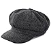 Womens Fashion Newsboy Cap Bakerboy Cabbie Gatsby Pageboy Visor Beret Hat Grey