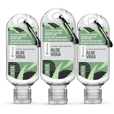 Palm Safe Aloe Vera Anti Bacterial Hand Sanitiser Cover