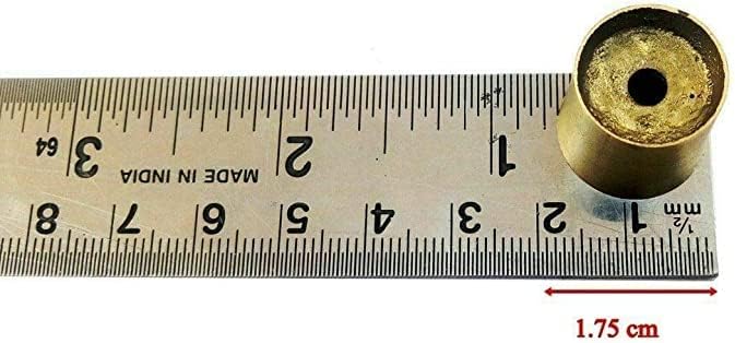 Miniatura 3 de LOTE-OF-10-SOLID-LATÓN-PUNTA DE RECAMBIO PARA CAMINAR-PUNTA DE CÁÑA-PIEZA DE CAÑA DE VINTAGE-STICK