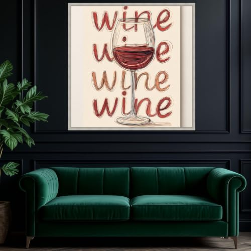 Impression d'art vin rouge sur toile de qualité pour bar