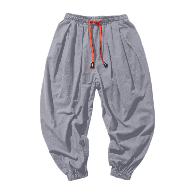 Mens Lounge Pants Hip Hop Lantern Fashion Pants Oversized Tapered Casual Comfy Elastic Drawstring Baggy Trouser3