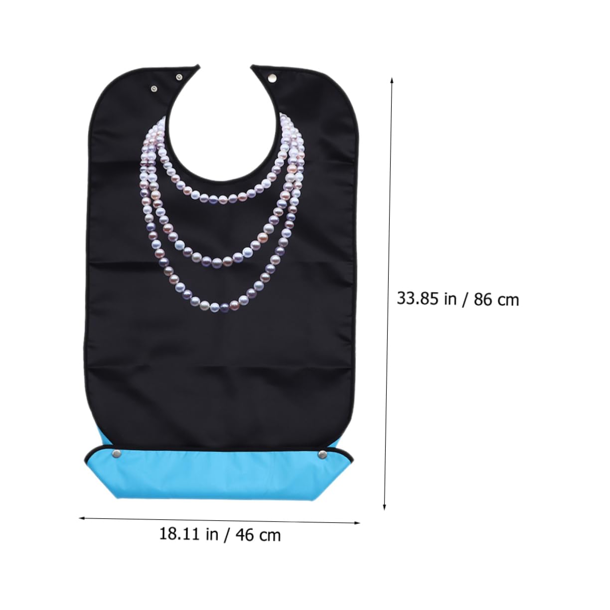SOLUSTRE Lätzchen für Erwachsene 3 Stück-pack aus Leichtem Polyester Faltbares und Verstellbares Design Wiederverwendbare Esslätzchen für Senioren mit Humanisiertem Schnitt für Haushalt