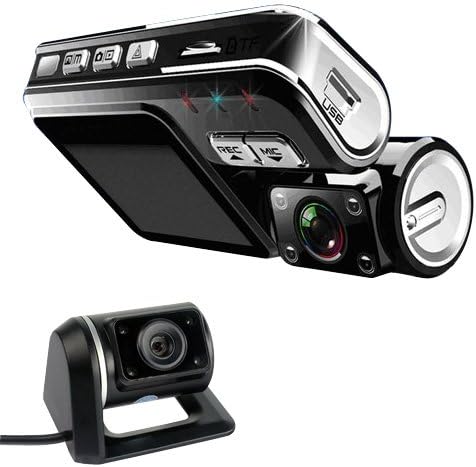 Buyee HD 720P Dual Lens Dashboard Car vehicle Camera Video Recorder DVR CAM G-sensor