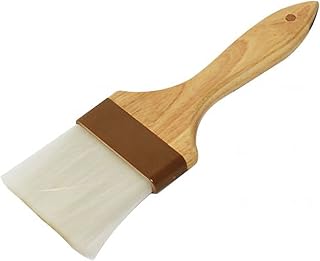TrueCraftware â€“ 3â€ Nylon Bristles Flat Pastry Brush - Basting Brush with Wooden Handle