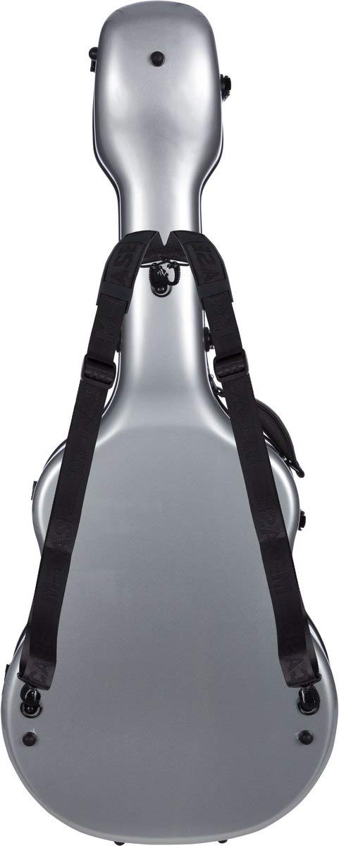 Ukształtowany Futerał na gitarę akustyczną 41” - 4/4 Fiberglass Ultra Light srebrny M-case