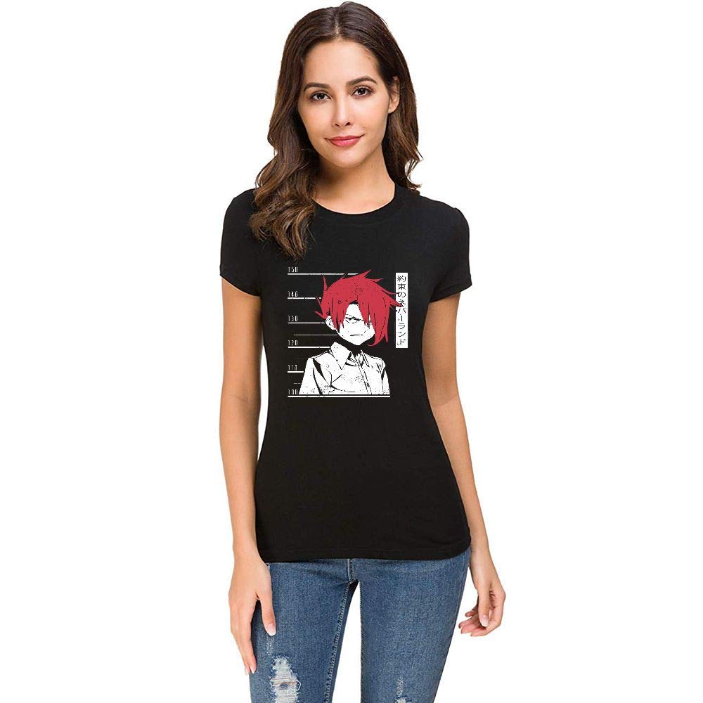 DUANCHAOO Women's The Promised Neverland Ray Cotton Short Sleeve T Shirt for Women