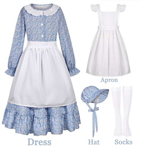 Disfraz Colonial Infantil para Niñas Talla 5-6 Años miniatura 2