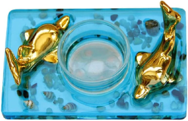 キャンドルスティックキャンドルホルダー キャンドルスティックホルダー オーシャンウィンド ダブルドルフィン 地中海オーシャンスタイル