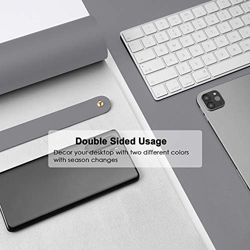 Desk Pad Protector Office Desk Mat, Bubm Waterproof Pu Leather Desk Writing Mat Laptop Large Mouse Pad Desk Blotters Desk Decor For Office Home, 35.4" X 17", Grey #TOP2