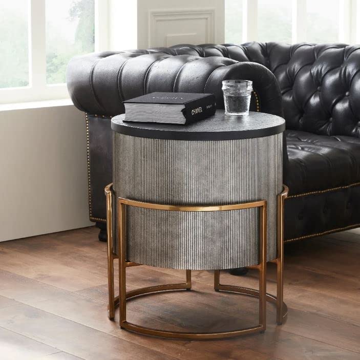 RUSTIC INTERIORUSTIC INTERIO Jedni Classicus End Table Hickory Estate Antique (Hickory Siler Antique)