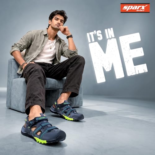Image of SPARX SS-818 Men's Sandal | Soft Cushioned Footbed, Anti-Slip Sole & Easy Velcro Design for Everyday Use