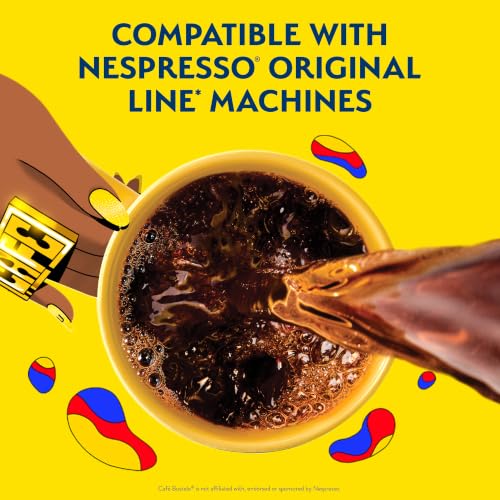 Image of Cafe Bustelo Aluminum Espresso Capsules, Brazil Blend, Intensity 11, 40 Count | Brazilian coffee blend, intensity 11, full-bodied, aluminum espresso capsules, rich crema, stands up to milk and sugar