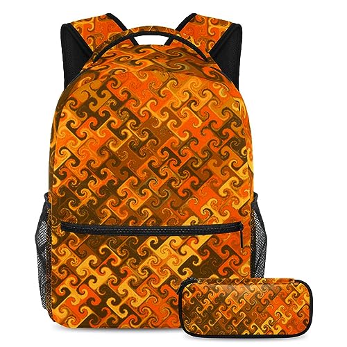 Sac à dos daypack multicolore avec motifs tropicaux et trousse
