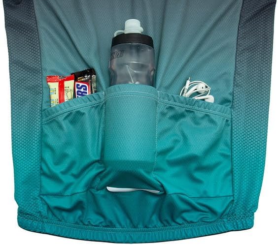 Miniatura 6 de Camiseta de ciclismo para hombre, manga larga, con cremallera completa y 3 bolsillos