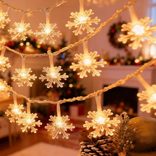 ZQX Weihnachtsstern Lichterkette,Sterne Fairy Lights, Lichterkette...