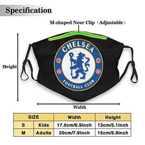 image for MEYU3ZU Anti Dust Adjustable Earloop Face Mouth Mask Chelsea Football 