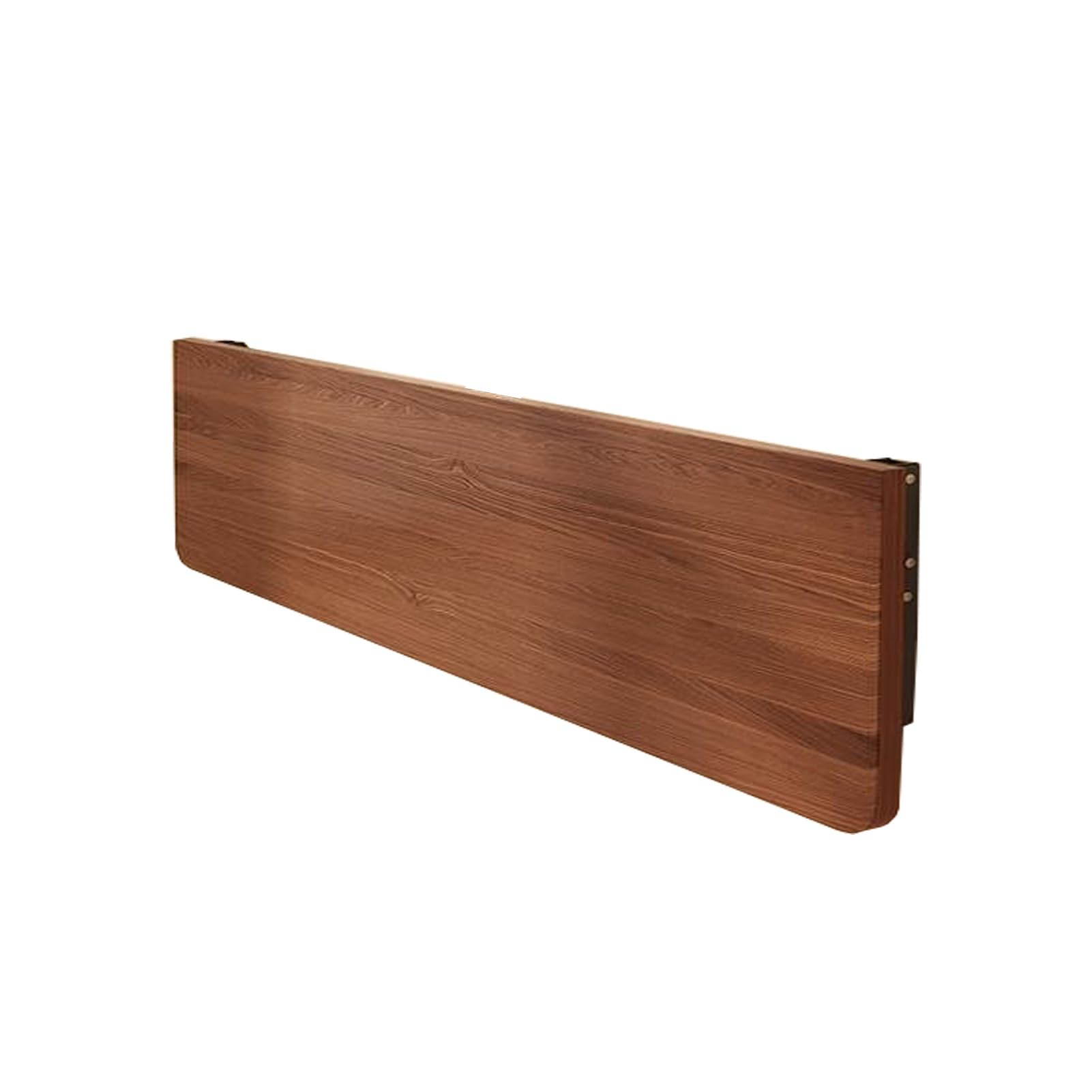 GJZQDKX Wall-Mounted Folding Table, Space-Saving Drop-Down Desk for Home, Office, Kitchen, Dining, Workbench, Walnut Finish (80x40cm) - Ideal for Small Spaces