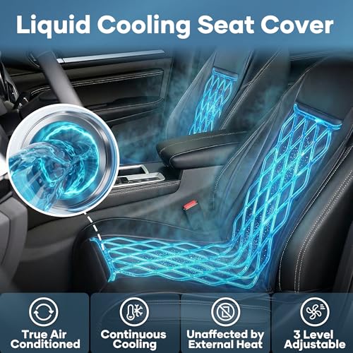 Funda de asiento de coche con aire acondicionado líquido y sistema de enfriamiento premium 2