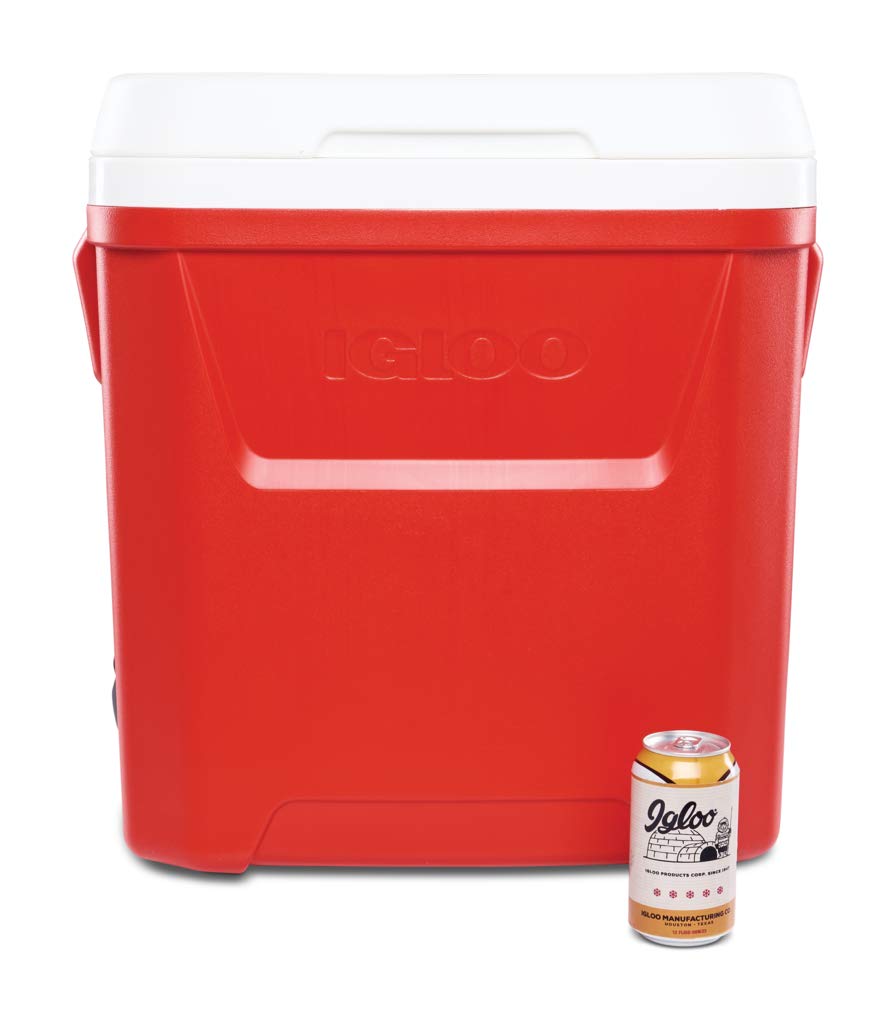 Igloo Laguna 60 Roller Nevera, Outdoor, Rojo, 56 litros, Nevera Playa Grande 60 Nevera Portátil Nevera Titan con Ruedas Acampada Camping Outdoor Aire Libre Carro Playa Ruedas Grandes