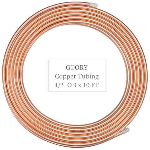 GOORY 1/2" Copper Tubing 10 Ft Cover