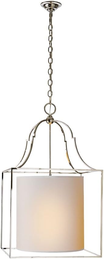 Visual Comfort CHC2167PN-NP Gustavian 3 Light Lantern with Natural Paper Shade,P