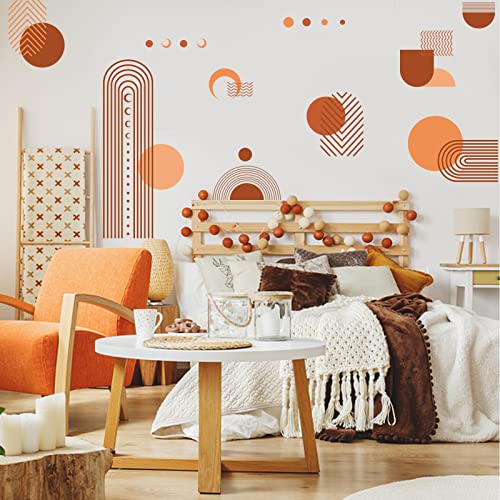 Superdant 3 Sheets/Set Morandi Color Block Wall Decals Multi Color Modernist Wall Sticker Vinyl Decals Artistic Art Wall Decor For Living Room Bedroom #TOP5