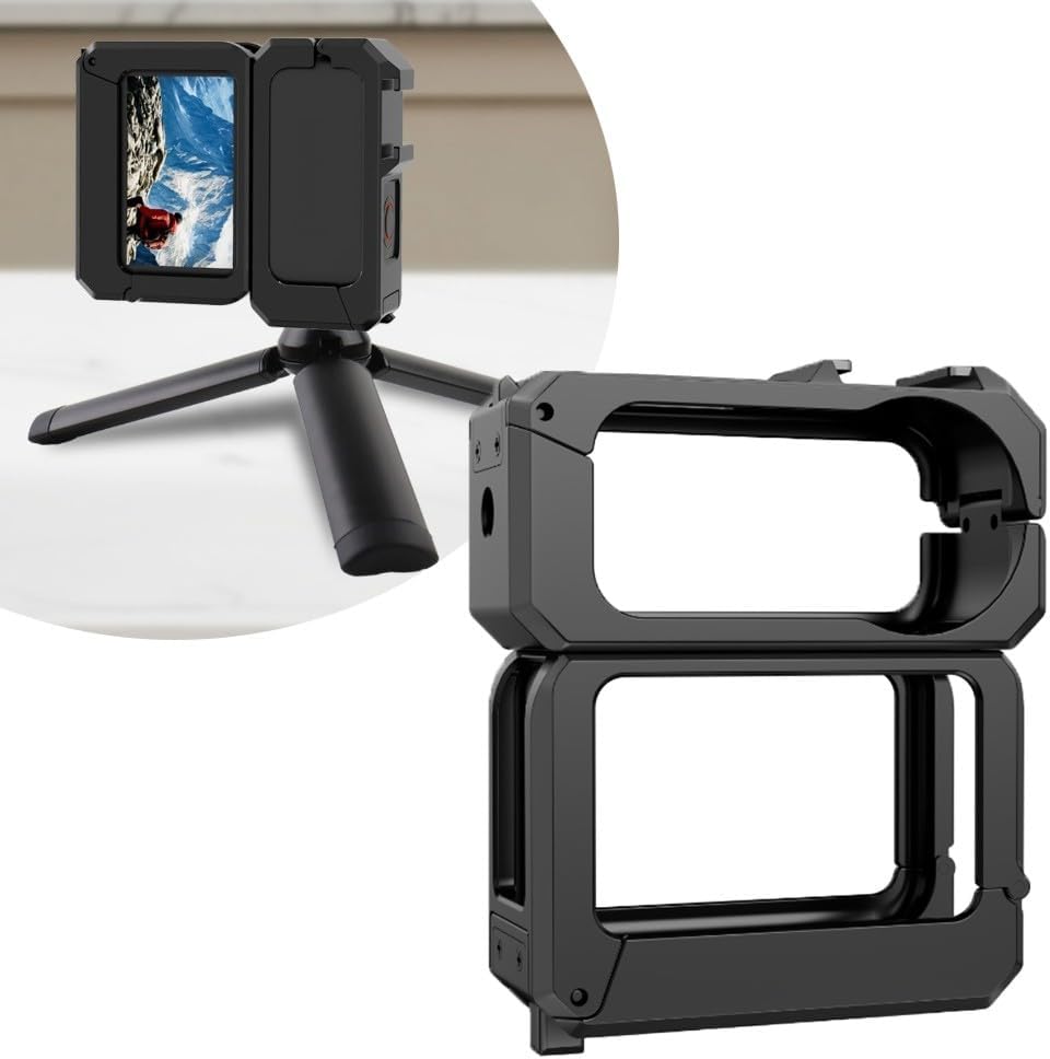 Aluminum Alloy Cage for DJI OSMO-for Nano, Black Tripod Accessory, 8 x 7 x 6 cm
