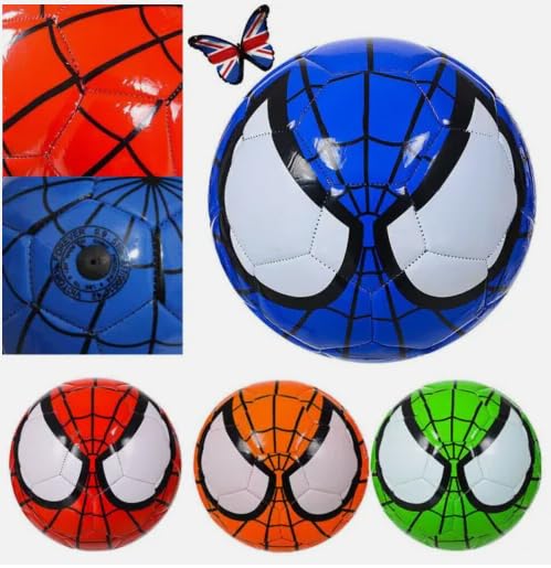 Spiderman-Fußball für Kinder, Superheld-Fußball, Outdoor/Innenbereich, Campus, Fußball, Größe 5 für Kinder, Fußballgeschenke für Jungen im Alter von 8–10 Jahren, Fußball-Trainingsausrüstung für Kinder