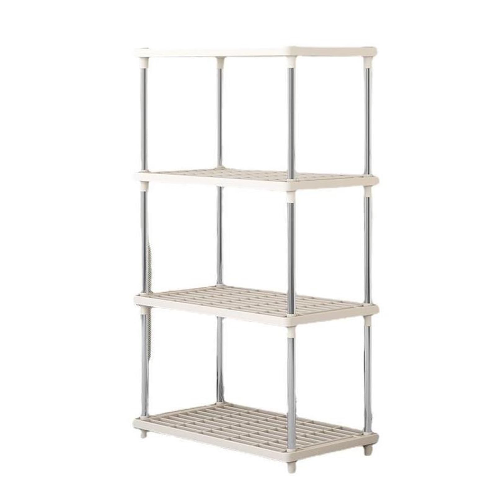 Scaffale multiuso in ferro da pavimento, per bagno, cucina e camera da letto, soluzione salvaspazio