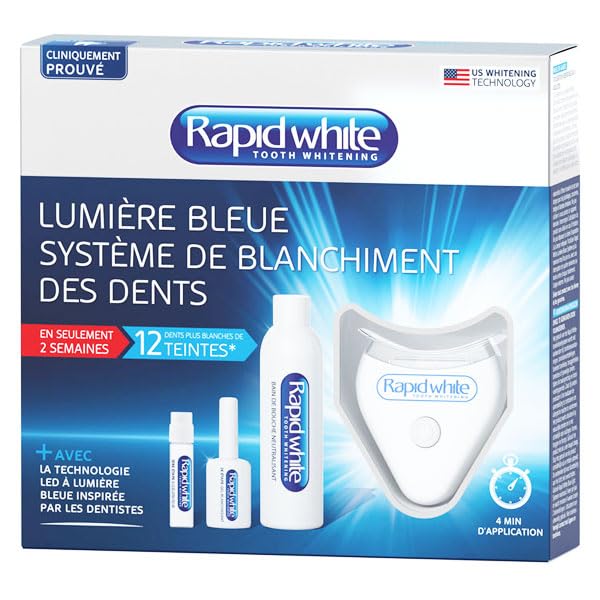 Rapid White Rapid White Blue Light Tandenbleek Systeem for Professional use to Improve Performance in Every use with Functional Design and Reliable Finish