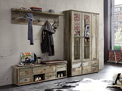 Preisvergleich Produktbild Garderobe Dielenset Garderobenset Flurgarderobe Komplettgarderobe "Britta II"