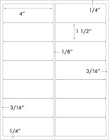 Vista 8 de 280 Label Outfitters - Etiquetas adhesivas permanentes mate blancas de 4 x 1.5 pulgadas, 20 hojas