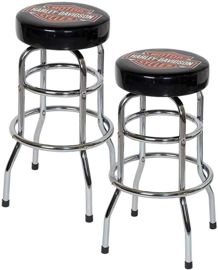 Harley-Davidson Classic Bar & Shield Logo Bar Stools HDL-12116A Set of 2 Stools