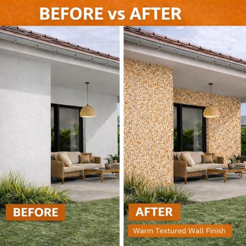 Image of Premium Marble Granules Textured Wall Paint | 100% Natural Shade 3D Stone & Granite Luxury Finish | Decorative Interior & Exterior Wall Texture | Designer Marble Texture for Living Room & Outdoor Walls | No Artificial Colour (D-2023 /English Dragon Fruit, 5 Kg (Pack of 1))